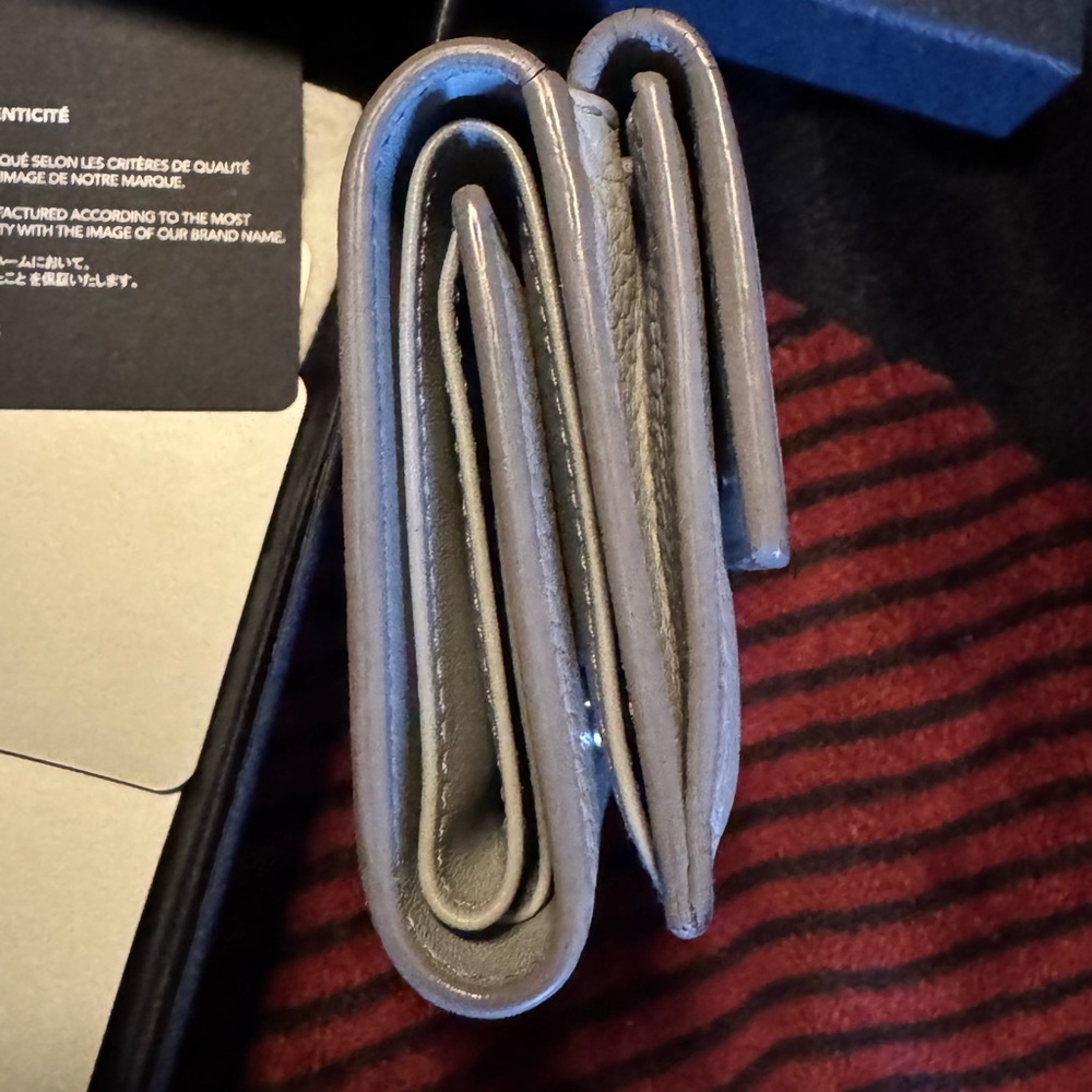 Dior Blue and Gray Leather Wallet - Picture 10 of 11